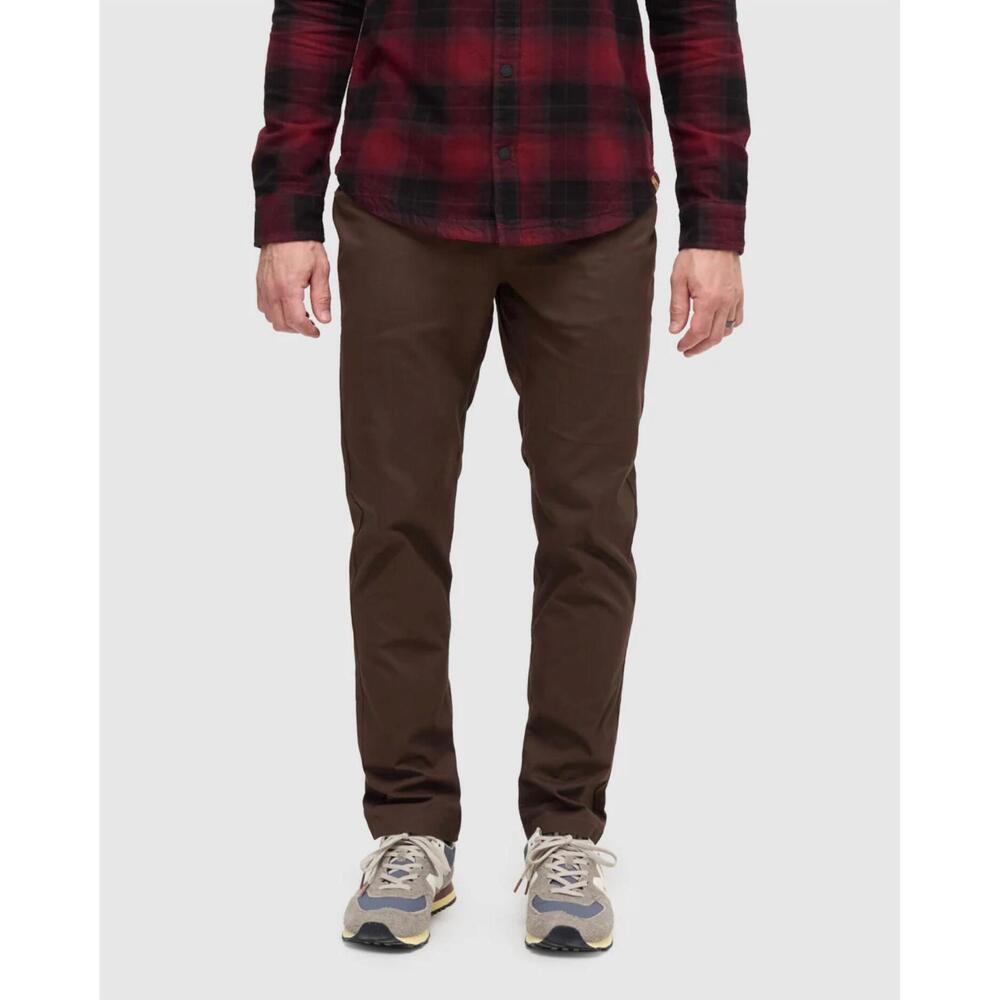NEW TENTREE strathcona slim pant in brown